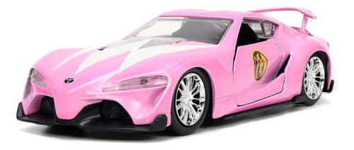 Vehiculo Toyota Figura Power Rangers Rosa 1-32 Jada Hasbro Rosa Claro
