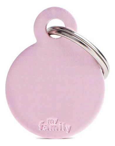 My Family Small Round Aluminum Pink