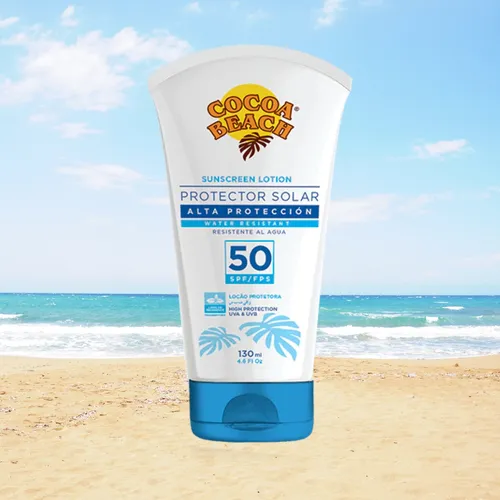 Protector Solar Cocoa Beach Fps 50 X 130 Ml Pack 8 Unidades