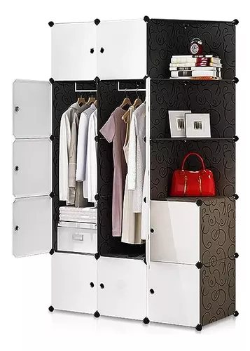 Armario Modular Grande Para Ropa 15 Cubo Closet De Plástico