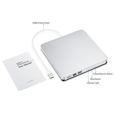Imagen 2 de 5 de Usb 2.0 Externo Dvd-rm Player Lector Combo Unidad Cd-rw Quem
