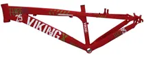 Comprar Quadro Alumínio Dirt Jump Aro 26 Vermelho Vikingx Tuff25