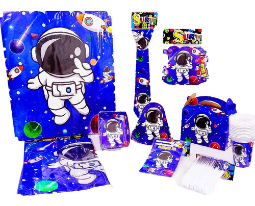 Decoración Infantil Fiesta Astronauta Set X24