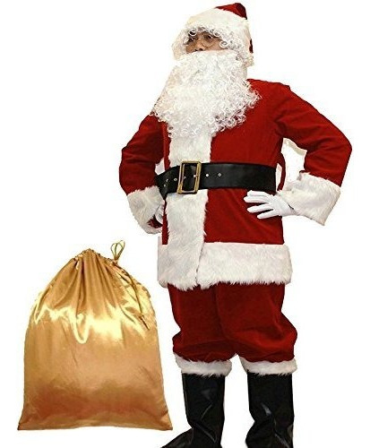 Potalay Deluxe - Traje De Papá Noel Para Hombre, 10 Unidades