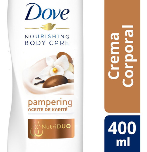 Crema Corporal Dove Aceite De Karite X 400 Ml