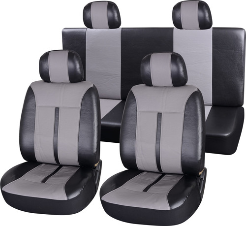 Funda Cubre Asiento Auto Universal Completa Cuerina N/g.