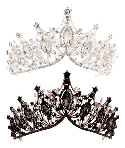 Tiaras Para Mujer Con Forma De Reina Barroca, Coronas De Bod