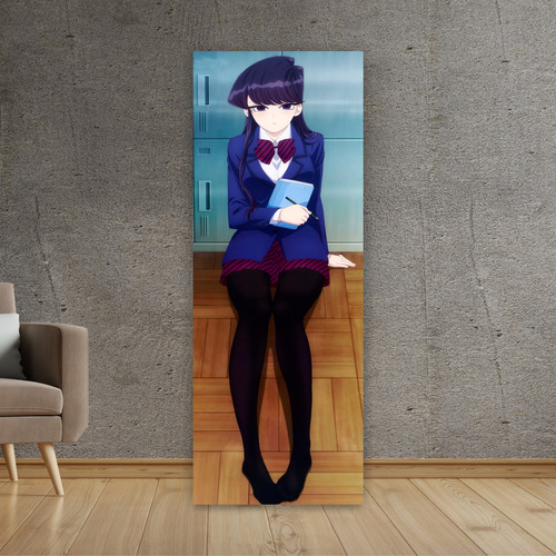 Cuadro Grande 30x80 Cm Komi-san Wa Komi Descalza Animeras
