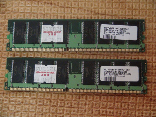 H4j45 Ram Markvision Ddr-400 Pc3200 512mb Memória Computator (Usado)