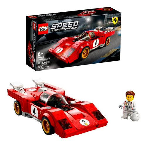 Lego Speed Champions 76906 Ferrari 512m 1970 Quantidade De Peças 291