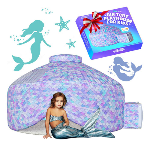 Skywin Air Tent Kids Fort Playhouse Fan Tent (sirena) - Fuer