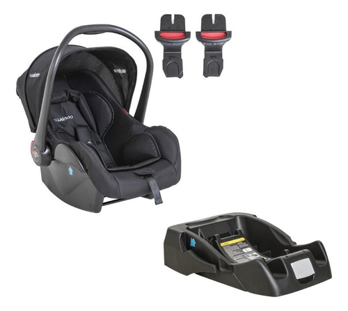 Bebê Conforto Casulo Click Preto Com Base - Kiddo