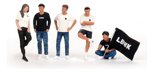 Mini Gt Figurine: Team Liberty Walk Figuras P/ Diorama 1/64 