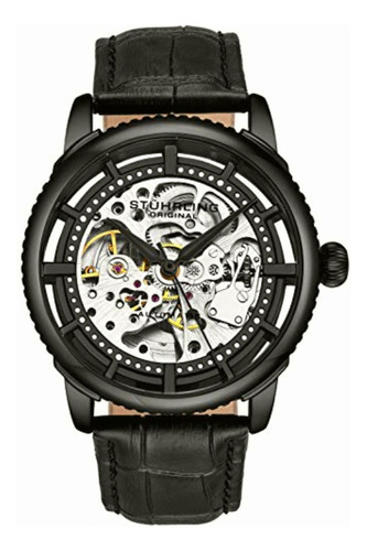 Stuhrling 3933.3, Automatic Watch Hombre, Negro (black)