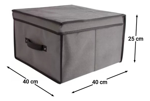 Imagen 2 de 8 de Caja Organizadora Bajo Cama Ropa Placard 40 X 40 X 25