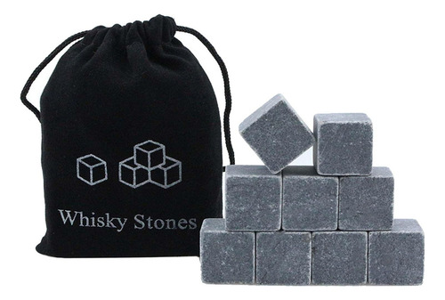 9x Piedras Para Whisky, Cubitos De Hielo Reutilizables,