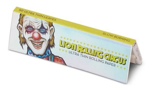 Imagen 1 de 6 de Papel Para Armar Lion Rolling Circus Silver 78mm
