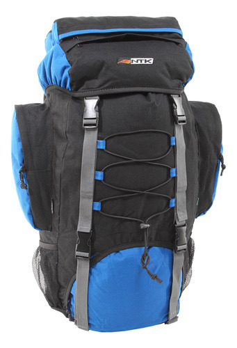 Mochila Intruder 60l Ntk Preta E Azul