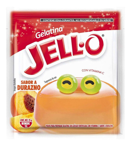 Gelatina Jello-O Durazno 25g.