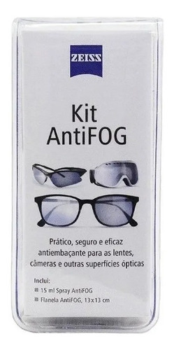 Imagem 4 de 6 de Antifog Zeiss Kit Anti Embaçante Para Óculos