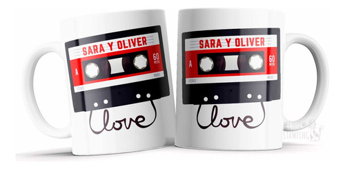 Taza Personalizada De Parejas Con Nombres Personalizados