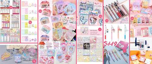 Hello Kitty My Melody Cinnamoroll Sticker Nota Pluma Sanrio (Usado)