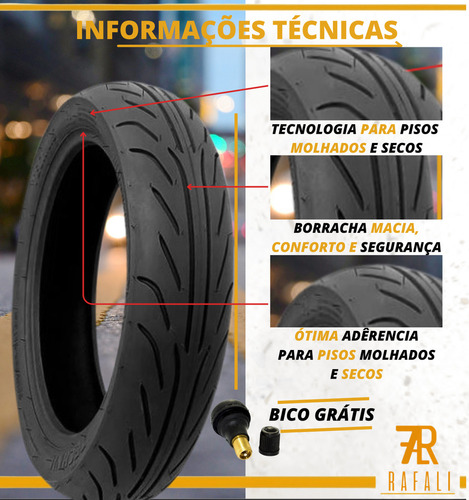 Pneu Moto Aro 13 110/70-13 Technic Power City 48s Dianteiro