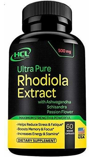 Rhodiola Para La Energia 500 Mg