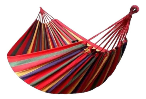 Hamaca Colgante Camping 75x195 Cm 100% Algodón