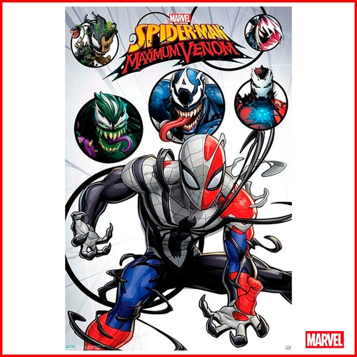 Poster Spider-man Tv Maximum Venom Marvel Comics Original