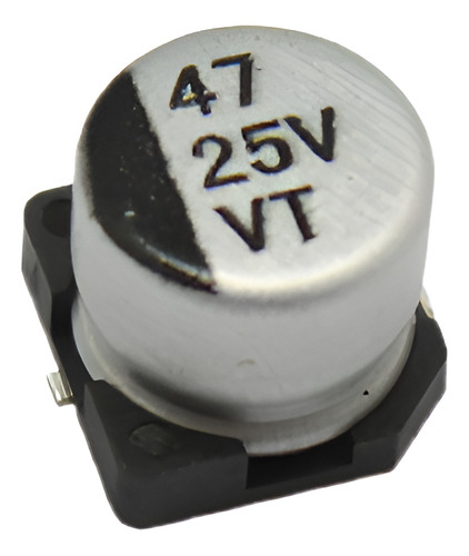 Capacitor Electrolitico Smd 47uf 25v, Cems-47/25v