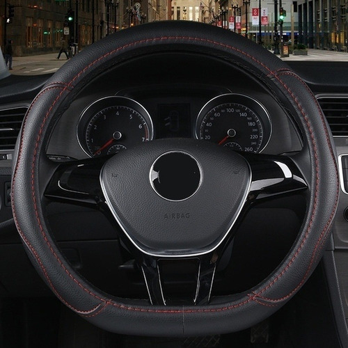 Imagen 5 de 6 de Funda Para Volante De Coche En Forma De D De Piel Sintética