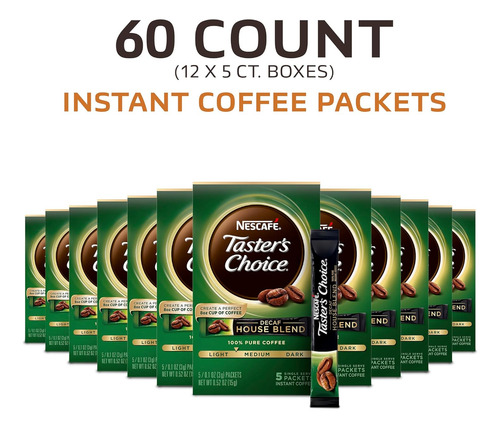 Nescafé Taster's Choice Café Instantáneo Descafeinado, Mezcl