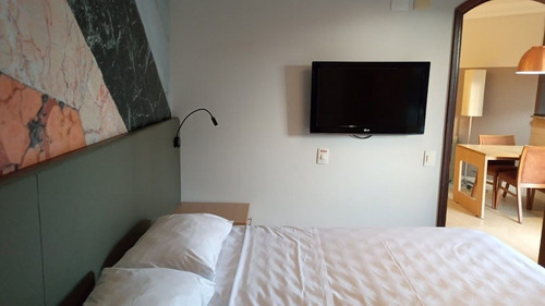 Imagem 7 de 16 de Flat Com 1 Dormitório À Venda, 75 M² Por R$ 350.000,00 - Gonzaga - Santos/sp - Fl0051