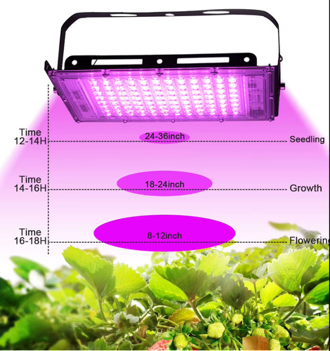 Painel Led 50w Full Spectrum Para Cultivo Indoor220v Fúcsia