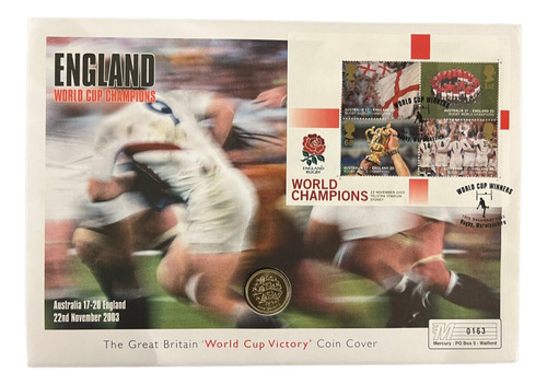 Moeda 1997 £1 Vitória Inglaterra Copa Do Mundo De Rugby 2003