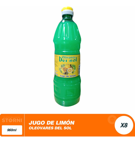 Jugo De Limon Del Sol 8x960ml Distribuidora Mayorista