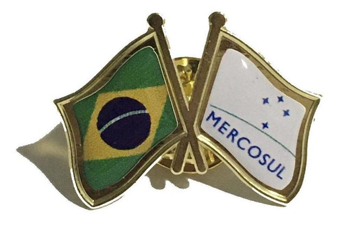 Pin Da Bandeira Do Brasil X Mercosul