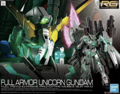 Figura De Modelismo Rg 1/144 Full Armor Unicorn Gundam
