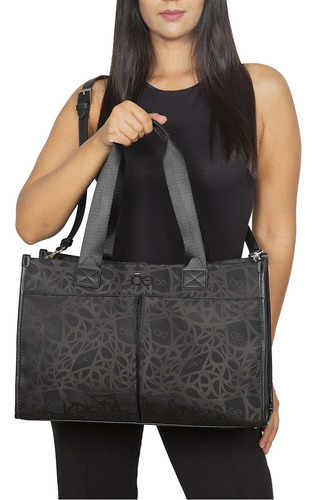 Bolsa Tote Cloe Javari I Grande Color Negro