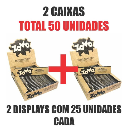 2 Caixa Seda Zomo Brown Revenda Tabacaria Smonking Atacado