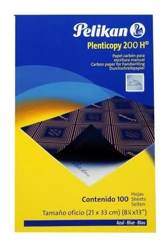 Papel Calco carbon azul manual caja 100 hojas Pelikan