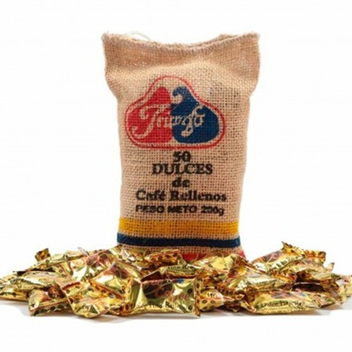 Imagen 3 de 3 de Dulces Rellenos Con Sabor A Café 2 Bolsitas X50 Uds 200grs