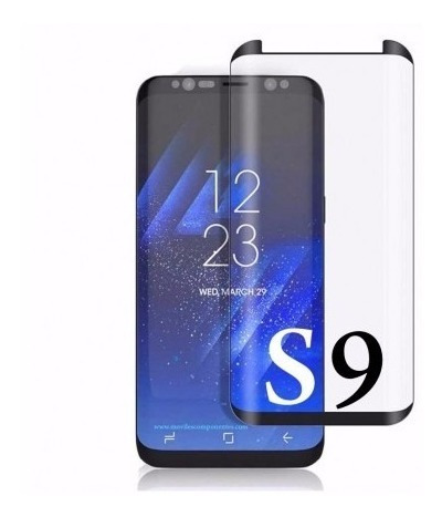 Vidrio Templado Samsung S9 3d Premium Negro