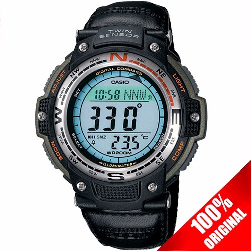 Reloj Casio Sgw100 Lona Brújula Digital Termómetro