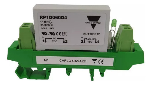 Relé Estado Solido 4a Dc/dc Controle 4,25-32vcc Rp1d060d4m1