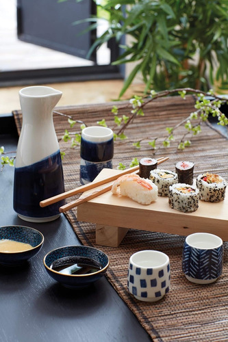 Tabla Japonesa P/servir Sushi Madera 2 Personas Kitchencraft
