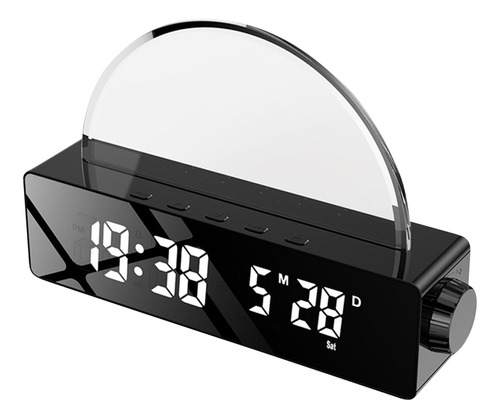 Reloj Electrónico Usb In The Dark Color Mirror Temperature D
