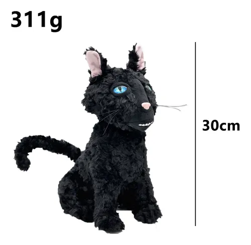 30cm Coraline Cat Plush Toys Cartoon Black Cat Animal Doll