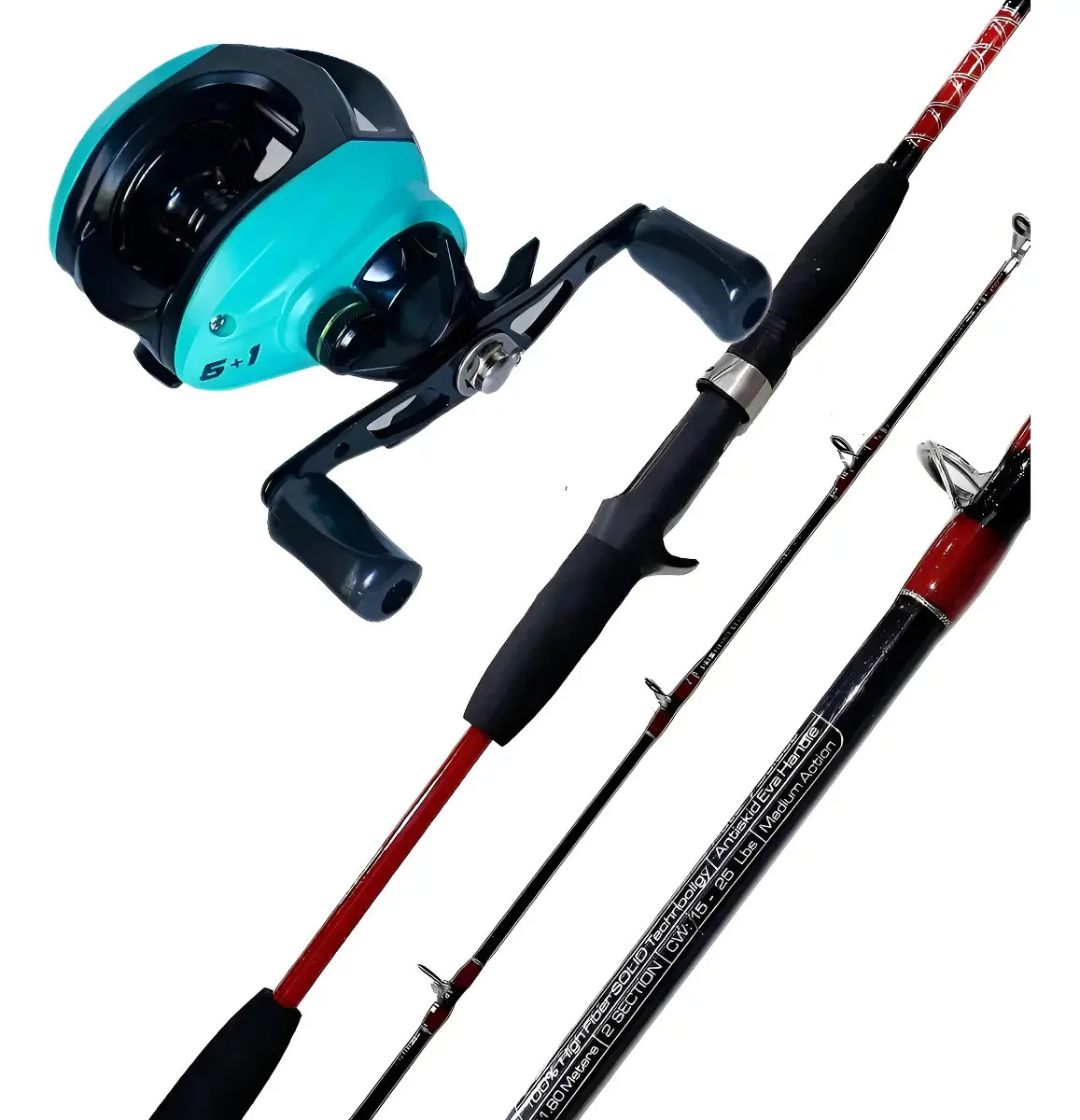 Baitcasting Albatros Gatillo Reel Huevito Derecho Combinado Derecho